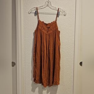 Forever 21 Terracotta Lace Detail Dress